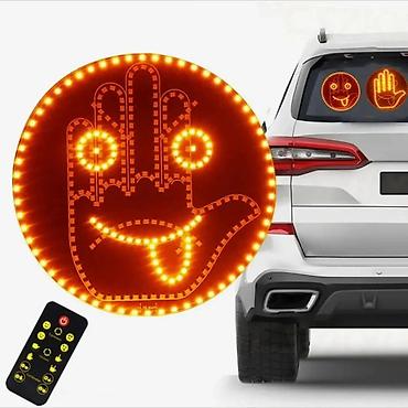 mopar akumulatori: LED emotikon/gest ruk svetlo za zadnje staklo automobila – 2 u 1 - — 1