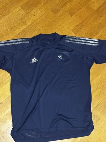 женские футболки и майки с принтом: Мужская футболка, Adidas, цвет - Синий