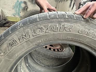 Шины: Шины 225 / 60 / R 17, Лето, Б/у, Легковые, Yokohama — 2