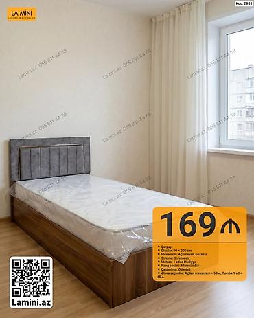 Ev və bağ: LA MINI tək çarpayı – Kod: 2951 - Ölçü: 90 × 200 sm - Mexanizm — 1