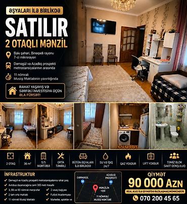 bakıda kabinetli restoranlar: Bakı, 7-ci mikrorayon, 2 otaqlı, Köhnə tikili, m. Dərnəgül, 36 kv. m — 7