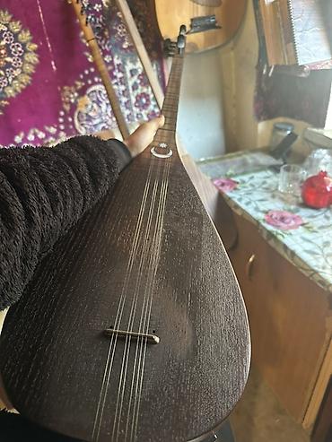 Digər musiqi alətləri: Elektro-çılqılı saz - Korpus: ağacdan hazırlanmış, tünd rəngli, yan — 14