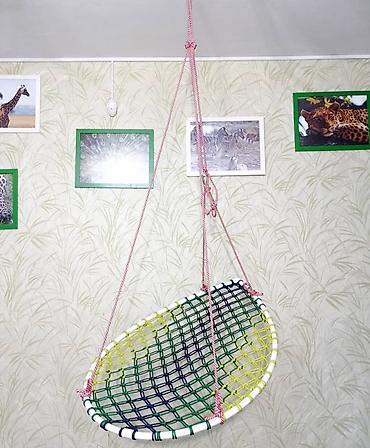 Детские качели: Продаю качель ( без подвесов- веревок на которую цеплять качель) - — 4