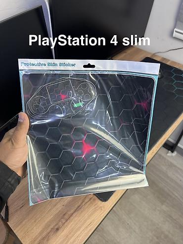Видеоигры и приставки: Наклейки-скины для PlayStation 4 Модели: для PS4 Slim и PS4 Pro — 9