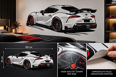 delovi za golf 4: Toyota Supra MK5 Zidna Nalepnica - 2889 # TOYOTA SUPRA MK5 – Zidna — 2