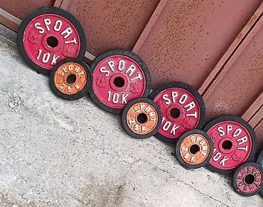 sport walvar: Ştanq diski, Çəki: 50 kq, İşlənmiş — 1