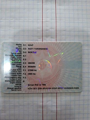 zil 131 təkəri: SZAP 93271 yarımqoşqu – bortlu tip. Texniki məlumatlar — 1