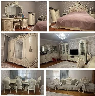 Qonaq otağı dəstləri: Klassik üslubda tam mebel dəsti - Yataq otağı: başlığı kapitonajlı — 1