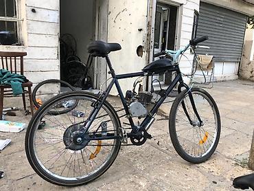 Benzin mühərrikli velosiped - Çərçivə: klassik şəhər/trek tipli metal