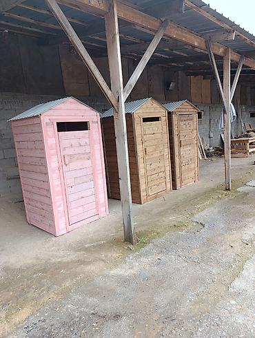 Уличный туалет: Туалетная кабинка, будка, Материал: Дерево — 12