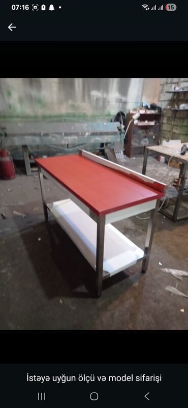 Sifarişlə mətbəx masaları: Dördbucaq masa, Açılmayan — 8