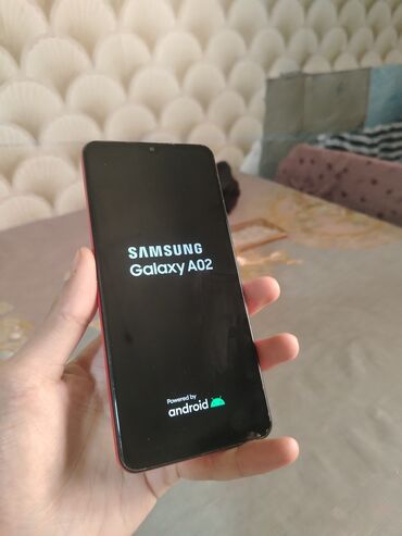 samsung s4 mini satilir: Samsung Galaxy A02, 64 GB, rəng - Qırmızı, Barmaq izi, İki sim kartlı