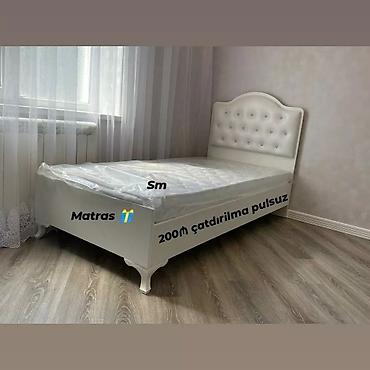 Çarpayılar: *Tek nəfərlik çarpayı* Rəng seçimi var . 📏90/200 sm Matras — 2