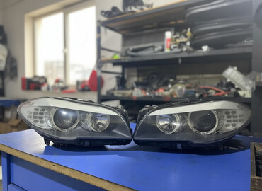 Faralar: Komplekt, Yaxın və uzaq vuran işıqlar BMW, 2012 il, Orijinal, İşlənmiş — 1