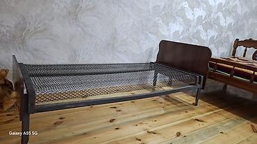 ortopedik matras kreditlə: Metal karkaslı tək nəfərlik çarpayı - Ölçü: təxmini 90×190 sm (tək — 3