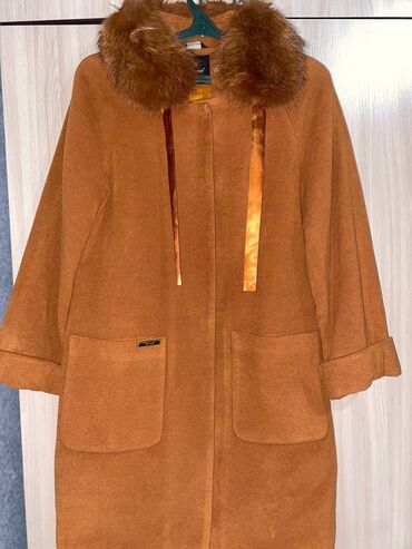 мужское пальто с меховым воротником: Пальто, Зима, По колено, S (EU 36), M (EU 38)