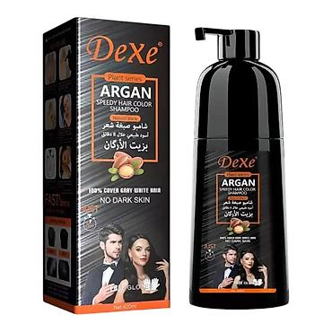 arqan yağı: DeXe Plant Series Argan Speedy Hair Color Shampoo – Natural Black, 420 — 1