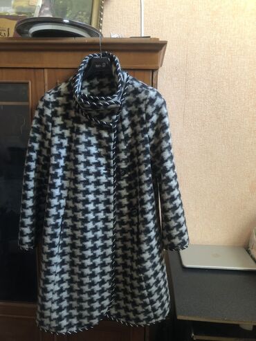 дубленки в баку: Пальто L (EU 40), цвет - Серый