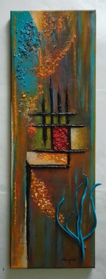bik ulje na platnu: Painting, 60 x 20 cm, New