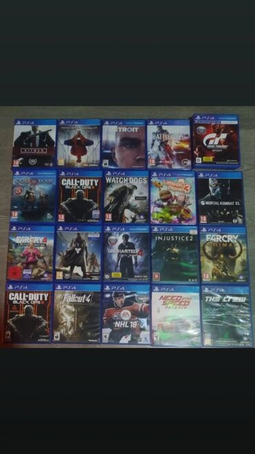 playstation 4 üçün oyunlar: Hitman 25 spiderman 25 Detroit 25 Batlfit 4 20 Gran trismo 20 God of