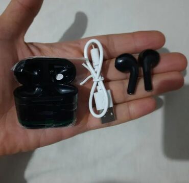 airpods ikinci el: Yeni Simsiz (Bluetooth) Qulaqcıqlar, AIR MUSIC, rəng - Qara