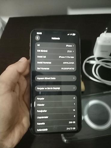 iphone 11 pro max irshad: IPhone 11 Pro Max, 256 GB, Qızılı, Face ID — 9