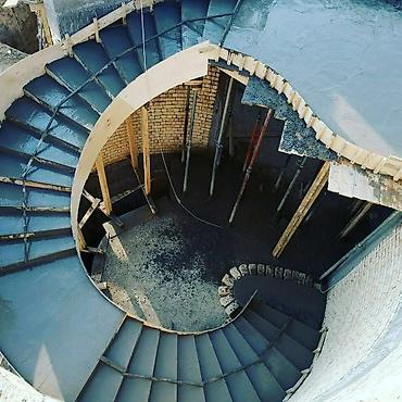 Обшивка лестниц: Лестница куямиз бетондан — 23