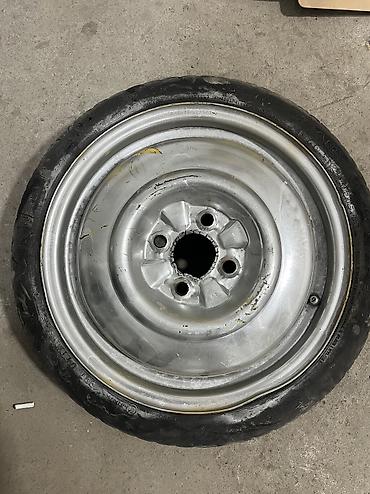 аито: Колеса в сборе R 14, Б/у, Запаска, Железные, отверстий - 4 — 1