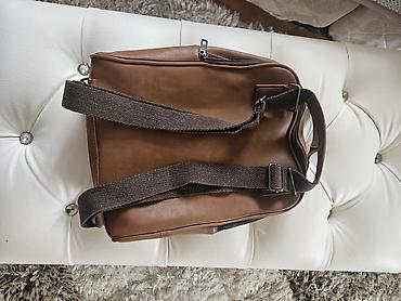 Çantalar: Unisex bel çantası - Rəng: karamel-qəhvəyi - Material: eko‑dəri — 4