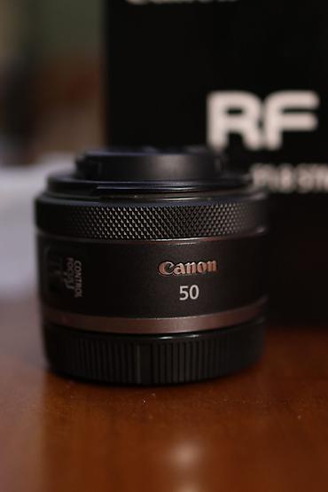 canon 35mm: Canon RF 50mm f/1.8 STM satılır. Çox az istifadə olunub, vəziyyəti — 1