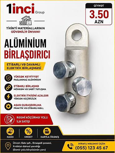 Alüminium birləşdirici – etibarlı və davamlı elektrik birləşməsi üçün