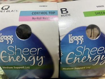пиньюар: Женские колготки L’eggs Sheer Energy, серия Medium Support Leg. - — 1