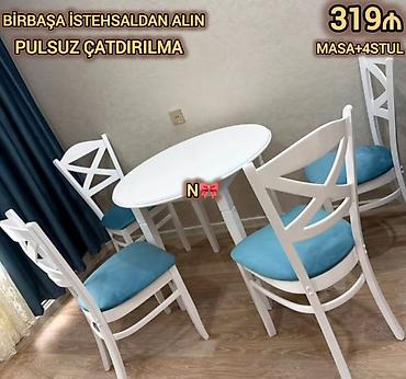 Satılır:*Birbaşa istehsaldan masa dəsti* Qeyd:Hazır əldə