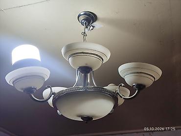 şuşə vitirin: Çılçıraq, 6 lampa, Şüşə — 1