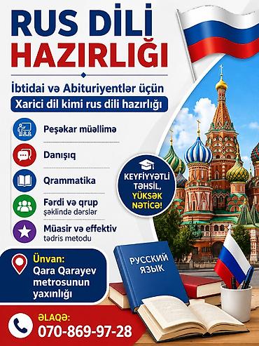 rusca azerice tercume: Xarici dil kursu, Rus dili, Böyüklər üçün, Uşaqlar üçün — 1