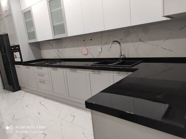 Sifarişlə mətbəx mebeli: Suni mərmərlərin sifarişi qranit 100 damar 140 az yarpaq 180 az koryan — 4