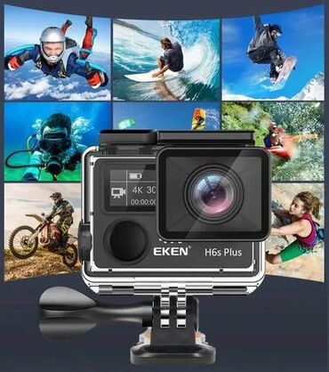 kamera wifi: Action Sport Kamera Eken H6S Plus Telefona Wi-Fi vasitesi ile qosulur