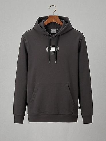 жынсы женские: Худи PUMA (м/ж), чёрный цвет. Оригинальное худи PUMA Ess Logo Lab — 1