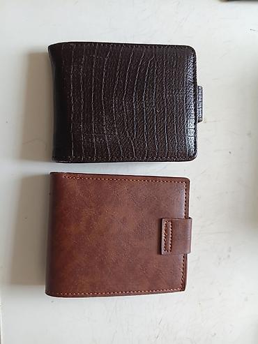 Aksesuarlar: Məhsul: Kişi pulqabısı (2 model) - Material: süni dəri, hamar — 2