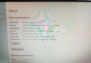 Ana platalar: Ana Platası MSI MSI H110M PRO-D+i3 6100, İşlənmiş — 7