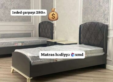 Çarpayılar: Yeni, Təknəfərlik çarpayı, Matras ilə