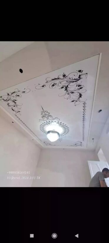 Натяжной потолок: Натяжной потолок Глянцевое, Матовое, 3D потолки Гарантия, Бесплатная консультация, Бесплатный замер — 11