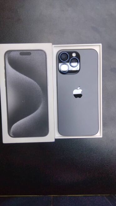 акнет ош номер: IPhone 15 Pro Max, Новый, 256 ГБ, Black Titanium, Коробка, 91 %