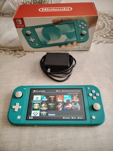 Bıçaqlar: Nintendo Switch Lite (çipli) – firuzə rəngli portativ oyun konsolu