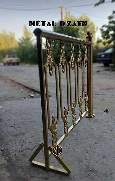 demir qapi bezekleri: Balkon məhəccəri, Alüminium, Pulsuz çatdırılma — 3