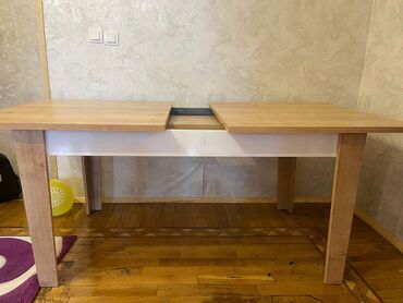 stol satilir: Qonaq masası, İşlənmiş, Açılan, Dördbucaq masa