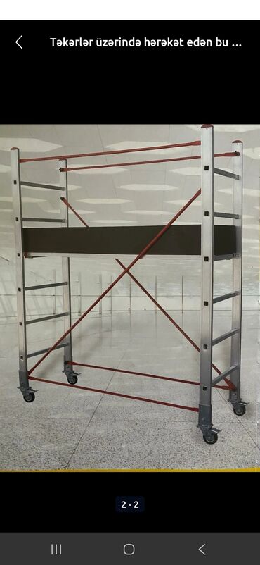 Nərdivanlar: Alüminium mobil skafold (işqaldı) - Material: yüngül və korroziyaya — 8