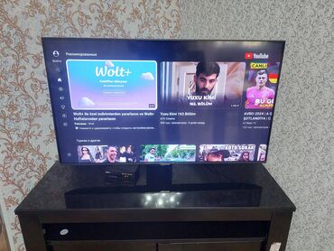 samsung televizor qiymeti: Б/у Телевизор Samsung QLED 43" 4K (3840x2160), Самовывоз, Платная доставка