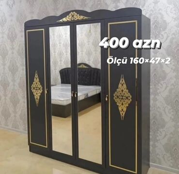 железный шкаф: Гардеробный шкаф, Новый, 4 двери, Распашной, Прямой шкаф, Азербайджан