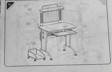 Ev və bağ: Künc masa, Polkalı, Siyirməsiz, Metal, Zəmanətsiz, Kredit yoxdur — 3